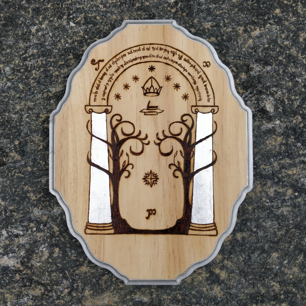 Lord of the Rings Doors of Durin Plaque